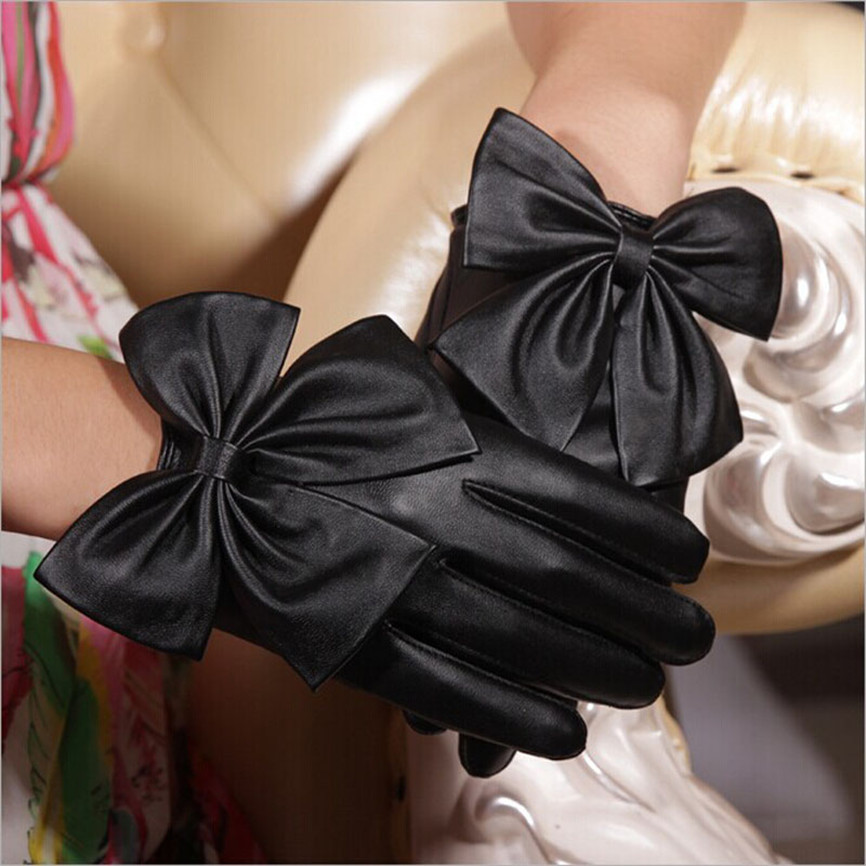 Big bow performance dance performance non-slip gloves