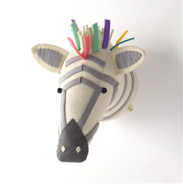 Animals Wall Mount Stuffed Plush Toys Zebra - Shop at LoveMi