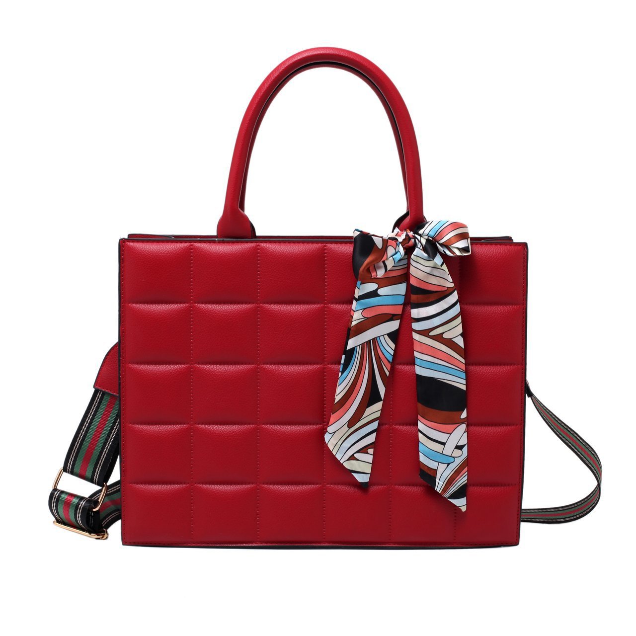 Autumn and winter new women's bag simple hand held single shoulder messenger large capacity Red - Shop at LoveMi