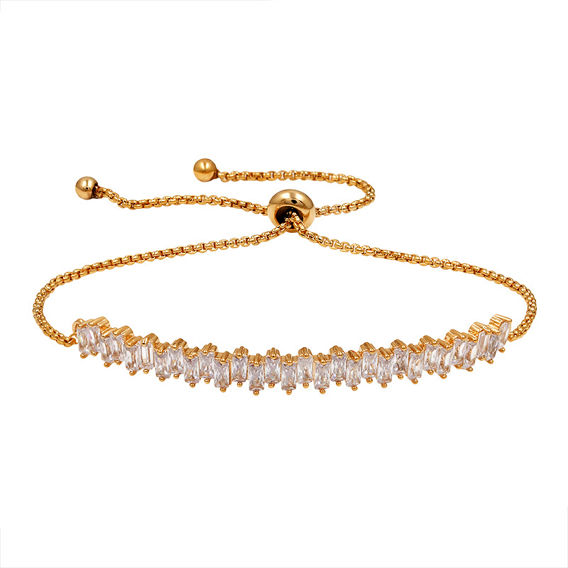 Love bracelet micro-inlaid zircon pull-out bracelet