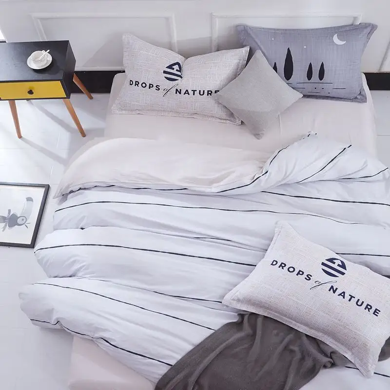 Pure cotton four-piece set bed linen duvet