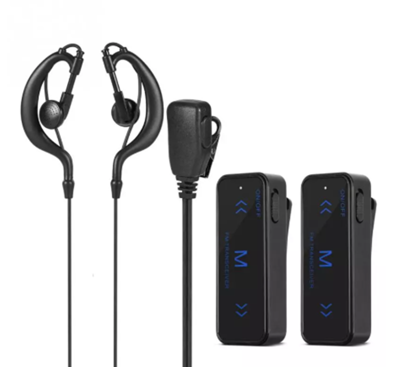 Auriculares micrófono intercomunicador mini portátil delgado