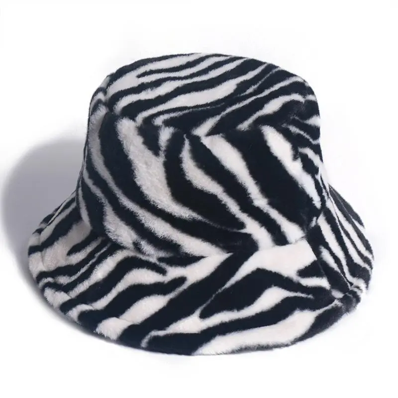 Windproof and fleece basin hat fisherman hat - Horse Pattern