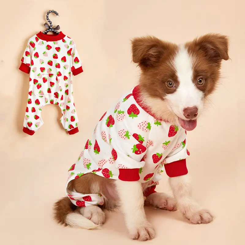 Dog Clothes Cotton Four-legged Knit