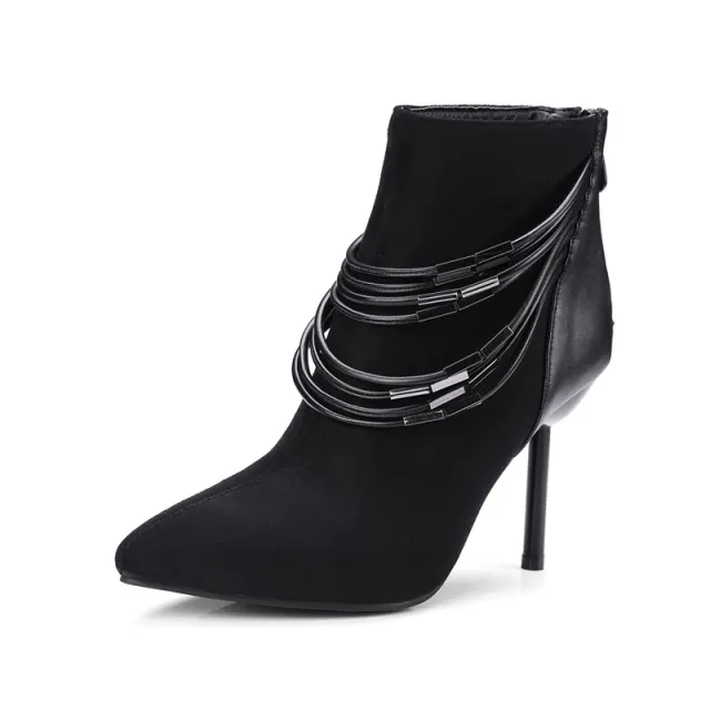 Stiletto high heels ankle boots Black - Shop at LoveMi