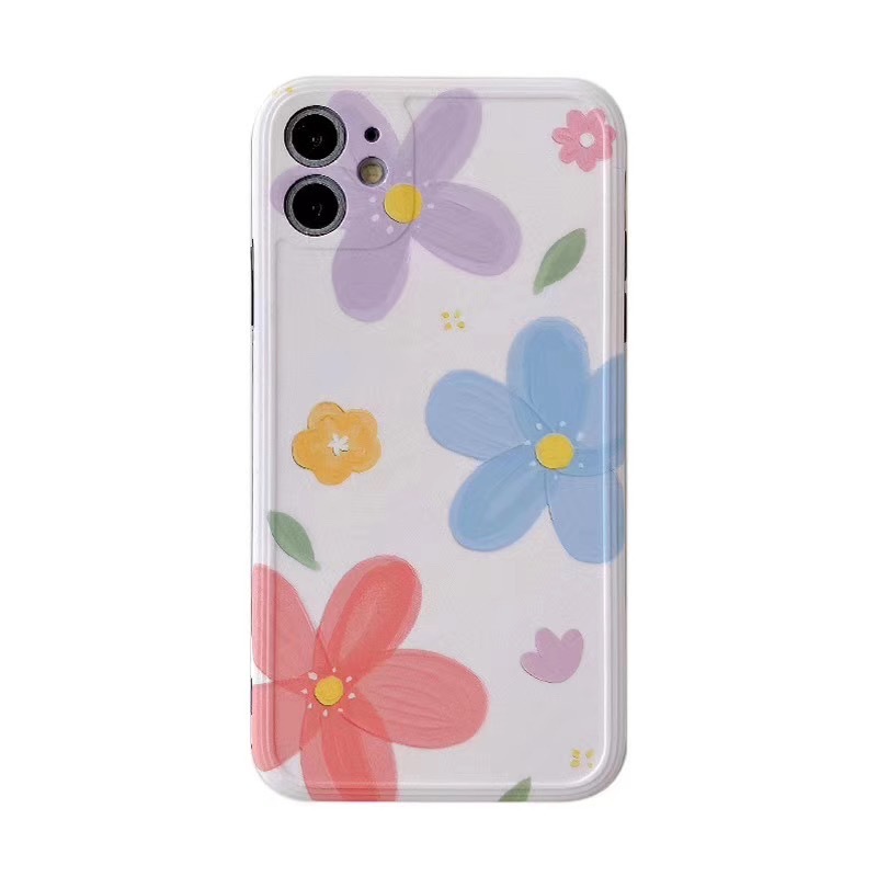 Line border flower phone case