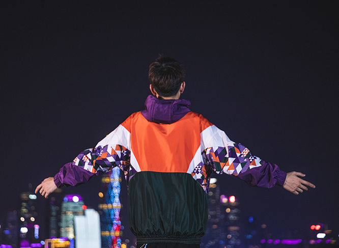 Stitching student jacket ins super fire charge top