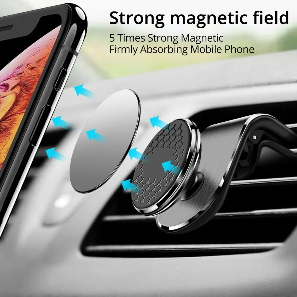 Magnetic Car Phone Holder Air Vent Magnet Mount Smartphone