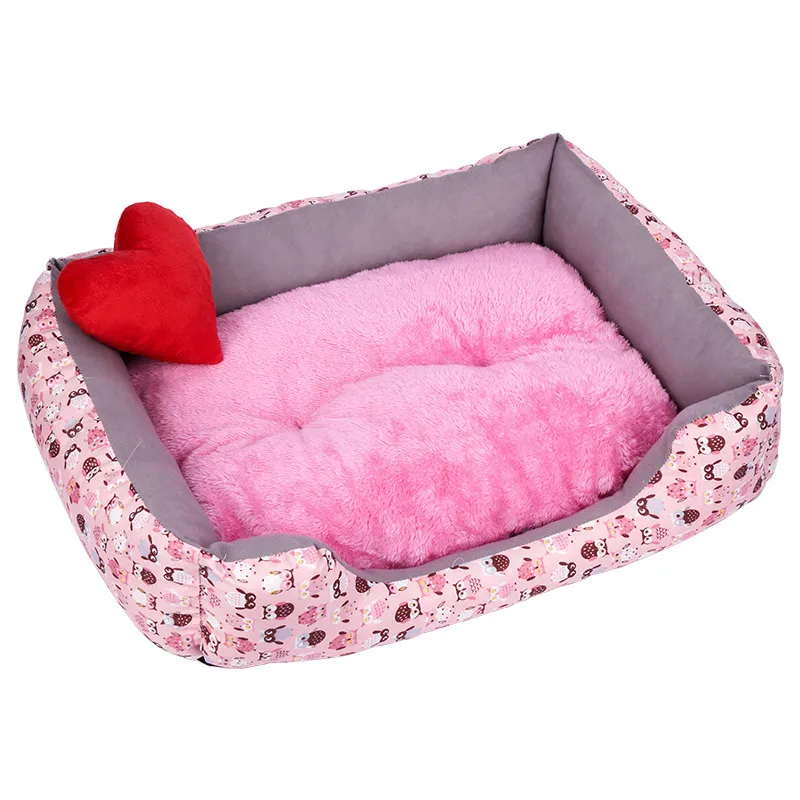 Warm Plush Bed - Pink