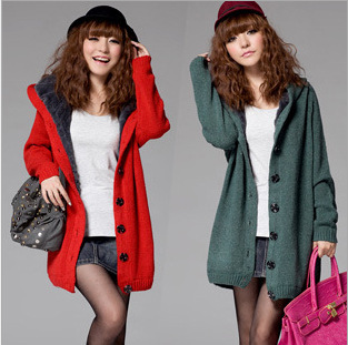 Loose cardigan sweater coat