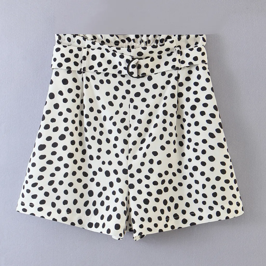 Autumn women's new style polka dot print shorts - Photo Color