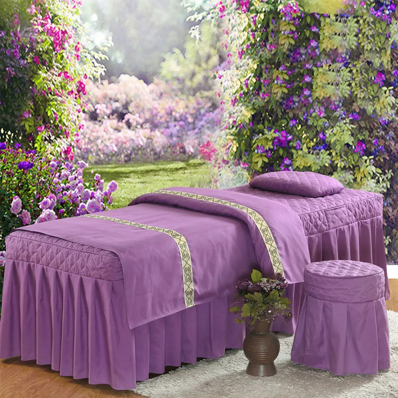Beauty bed salon bed cover - Cute Purple