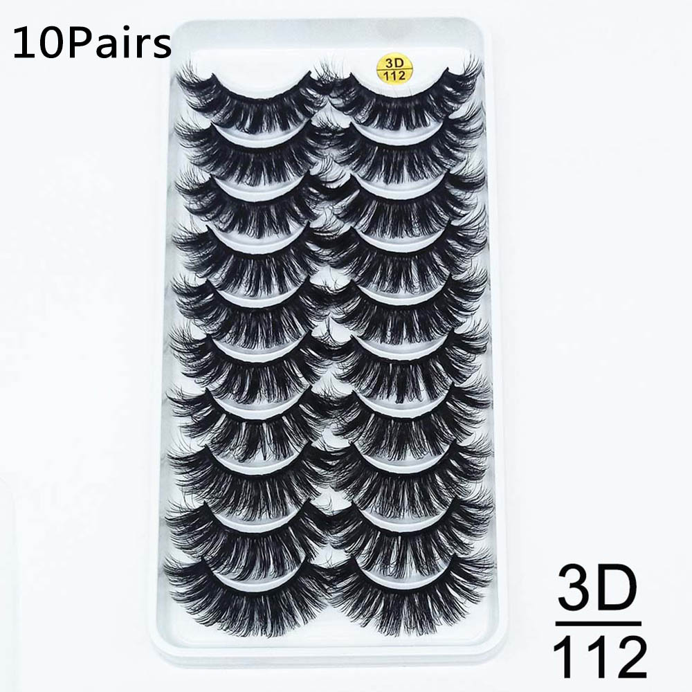 Ten pairs of false eyelashes 3D112 - Shop at LoveMi