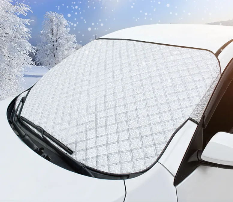Car snow block front windshield antifreeze cover winter front gear snowboard windshield snow cover frost guard – image 5