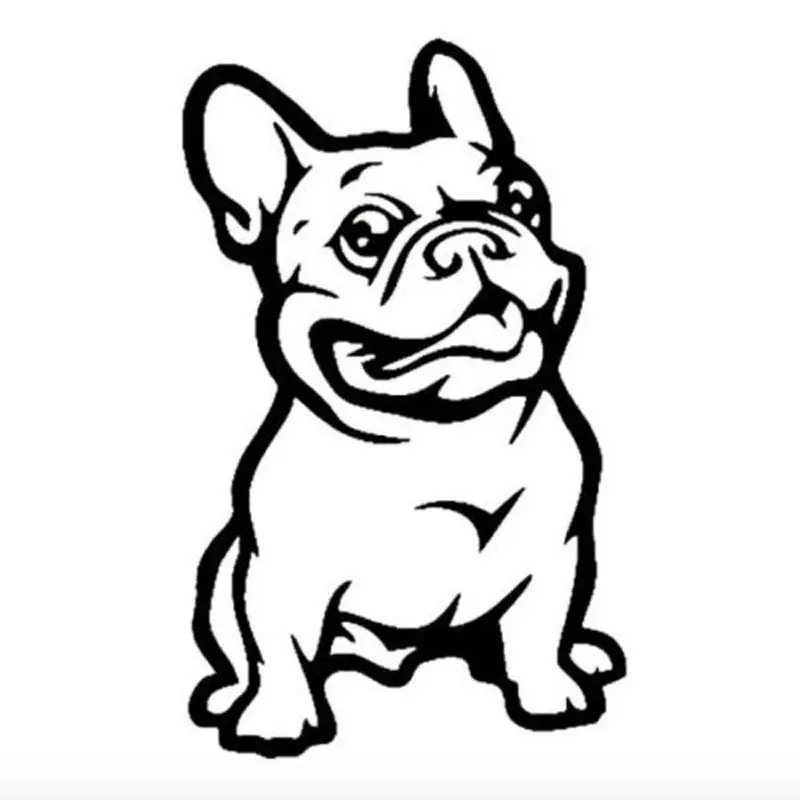 Bulldog Reflective Car Sticker