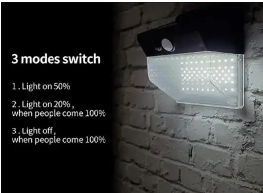 Outdoor solar 262 wall light