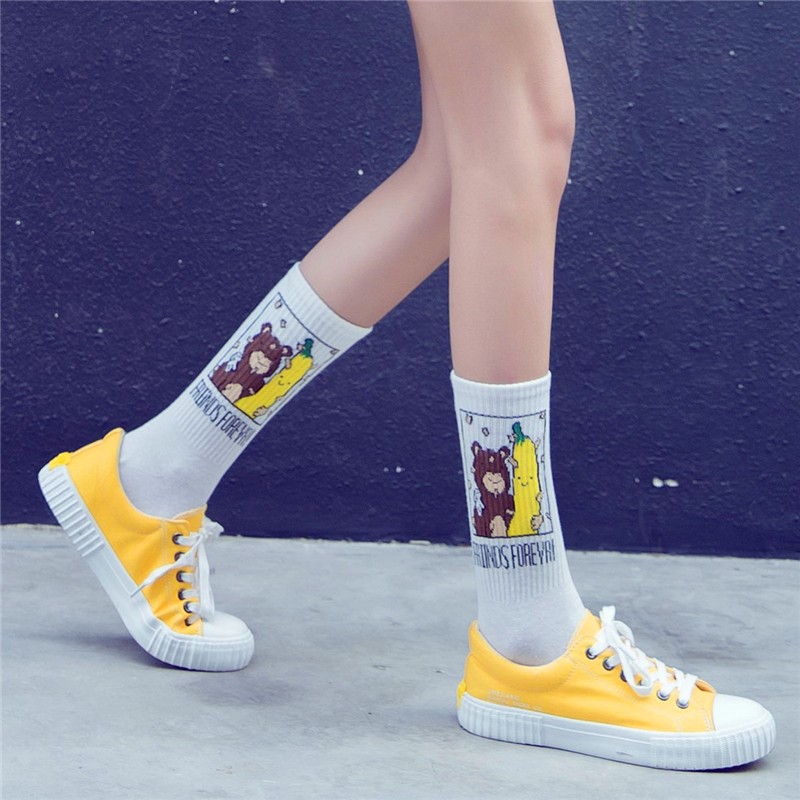 Creative banana series socks