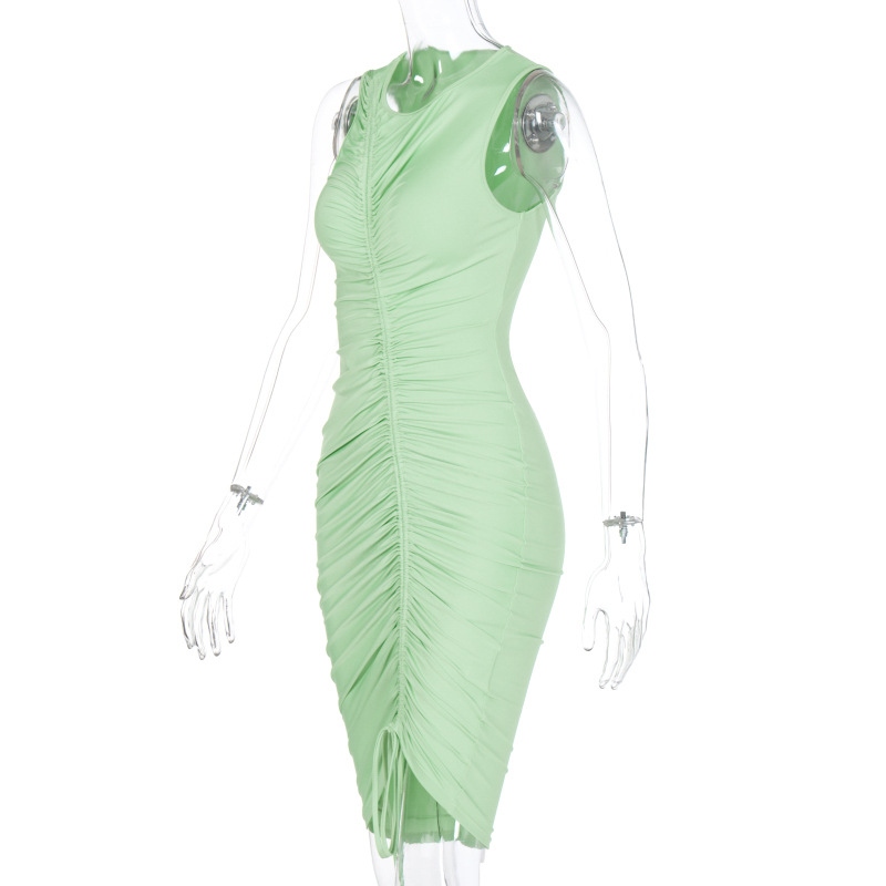 Women's personalized fashion adjustable drawstring skirt