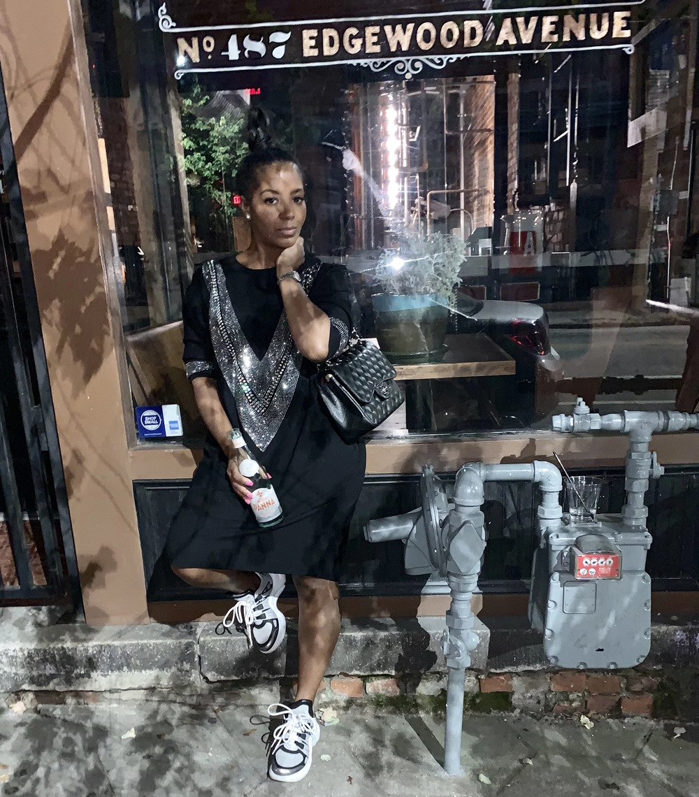 فستان خريفي شتوي من الطوب الحديدي الفضفاض