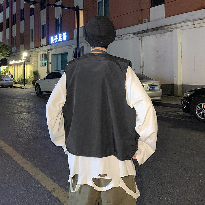 Trendy port style loose boy's Vest