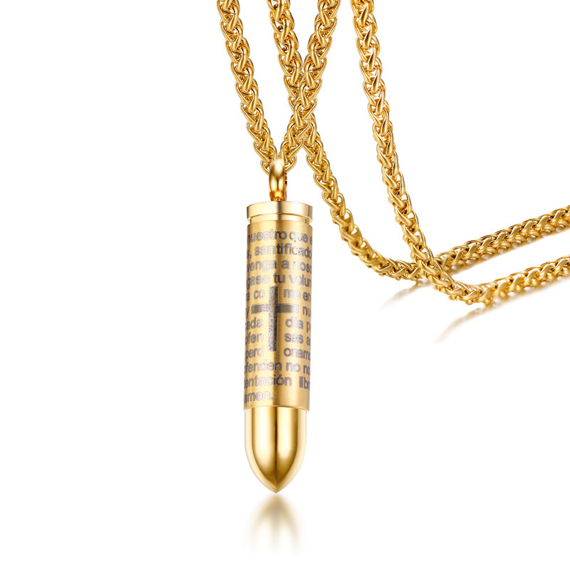 Cross scripture pendant