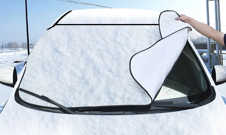 Car snow block front windshield antifreeze cover winter front gear snowboard windshield snow cover frost guard – image 6