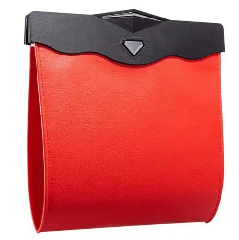 Car hanging storage bag seat back garbage bag multi-function car garbage storage bag LED light
