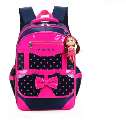 Shoulder burden primary and secondary school schoolbag backpack Rose - Shop at LoveMi