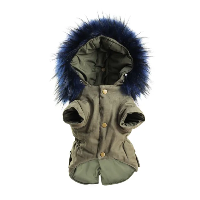 Fur collar pet costume Green - Shop at LoveMi