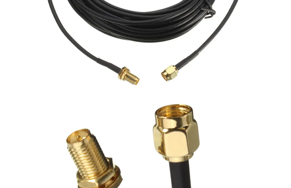 Supply 9 meters reverse SMA male to female WiFi antenna extension cable gold-plated RG174 RF connector universal