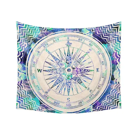 Indian Mandala Tapestry Green Blue Flower Beautiful Wall Art Tapestry 210x150cm Bedspread Beach Towel Yoga Blanket Table Cloth Green - Shop at LoveMi