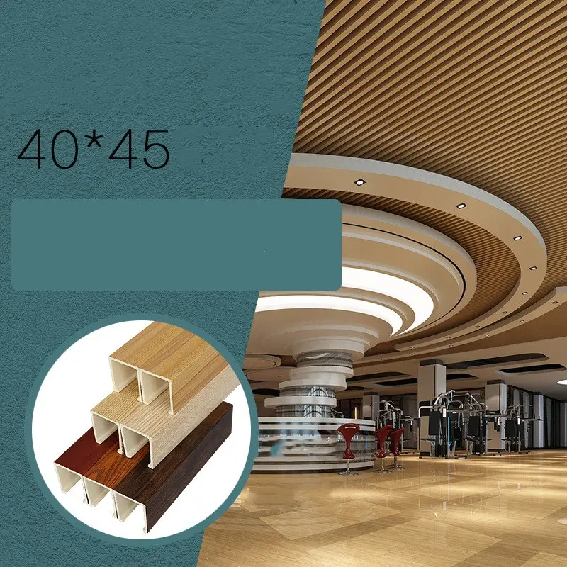 Ecological Wood Ceiling Material 40*45U Type Buckle