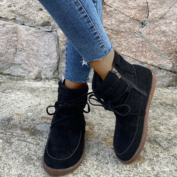 Faux Suede Short Boots, picture 4 of 5
