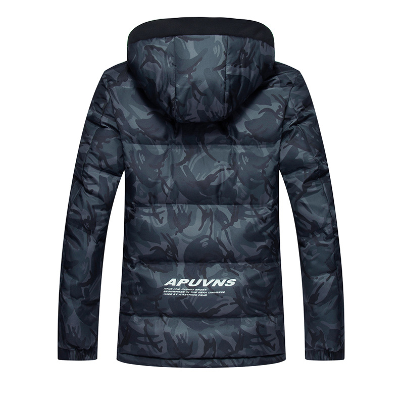 Camouflage hooded casual Korean fashion style jacket