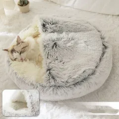 Cat litter to keep warm in winter for semi-enclosed cats - Grey - View 1