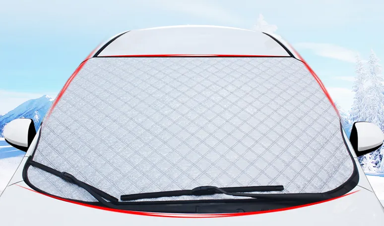 Car snow block front windshield antifreeze cover winter front gear snowboard windshield snow cover frost guard – image 4