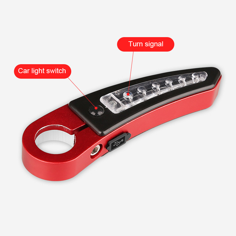 Bicycle rubber handle sleeve charging with lamp handle