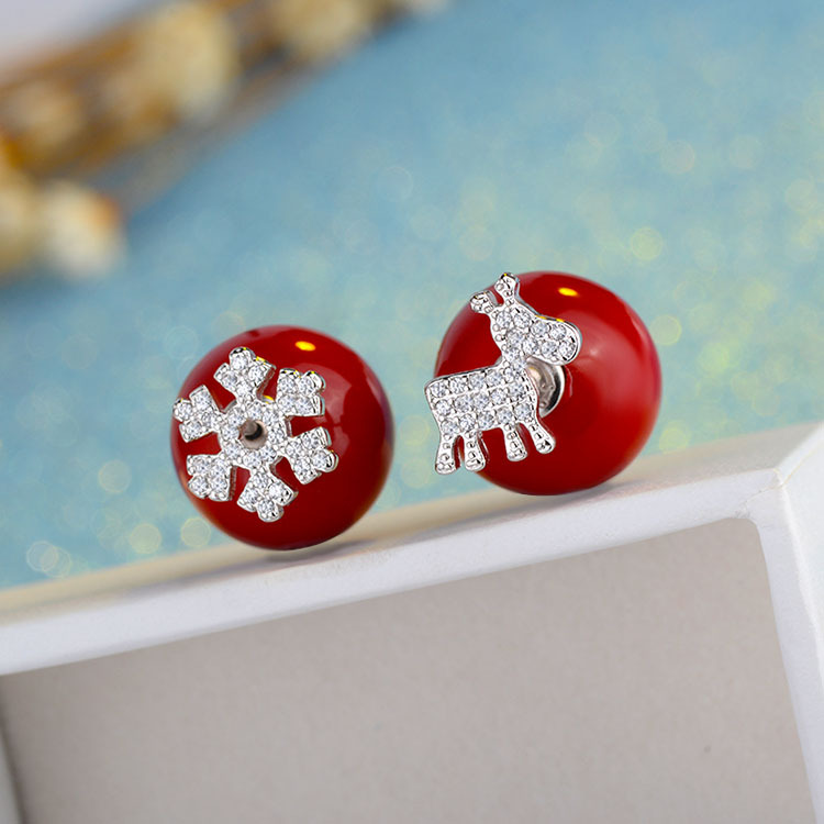 Deer Daifa Snowflake Earrings Snowflake Earrings