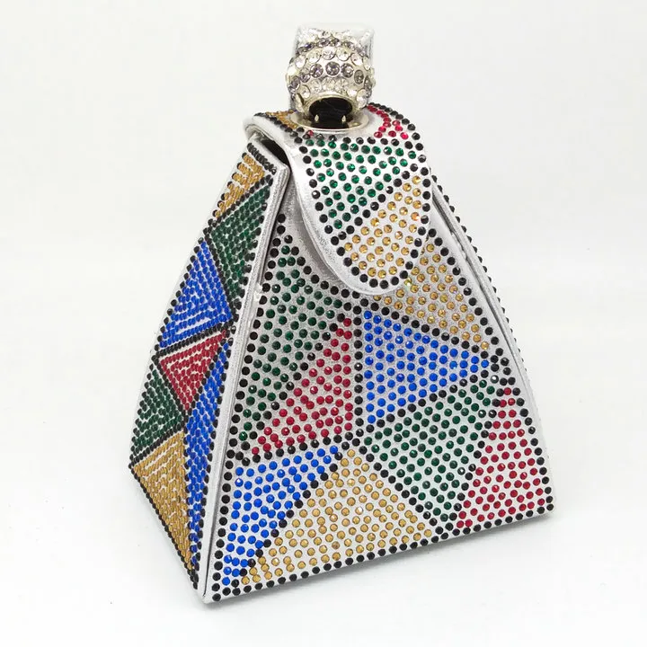 Hot drilling evening bag - Silver
