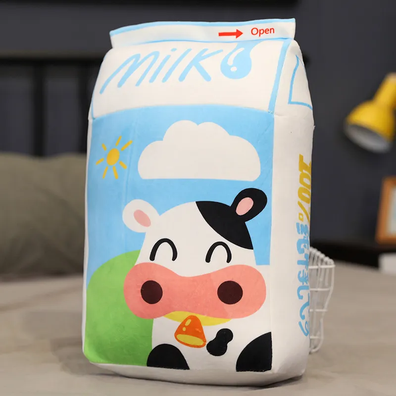Milk pillow creative cartoon toy cushion - Blue