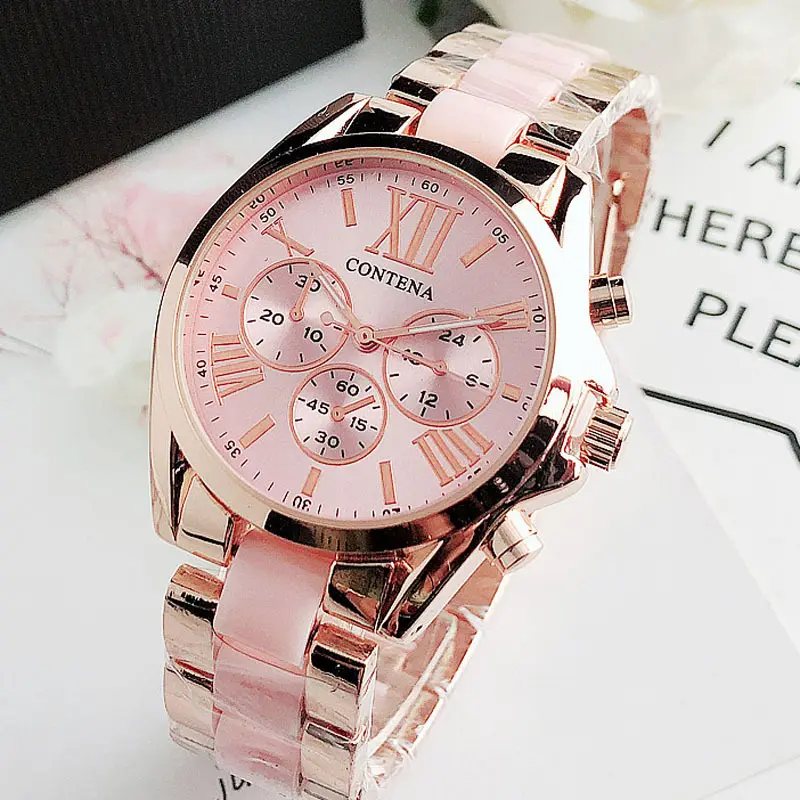 European and American fashion student wristwatch