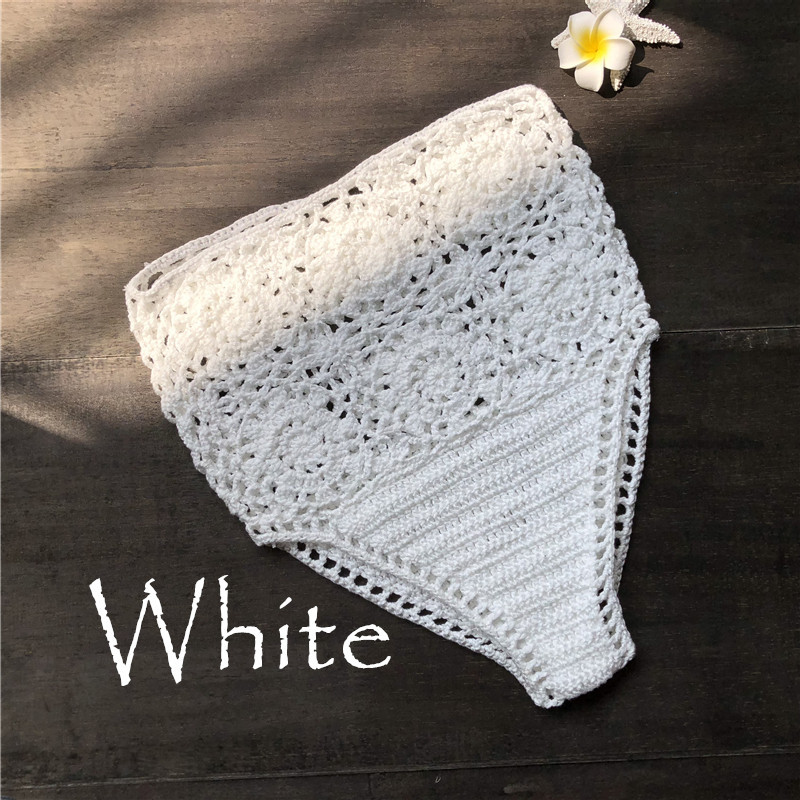 Woven cutout swimsuit shorts White - Shop at LoveMi