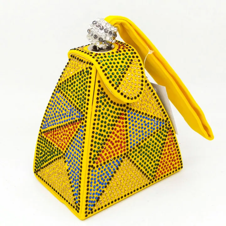 Hot drilling evening bag - Yellow