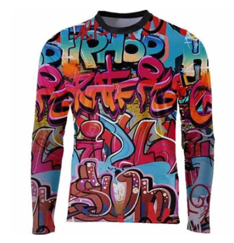 Men's Downhill Jerseys Mountain Bike Shirts Offroad LONG