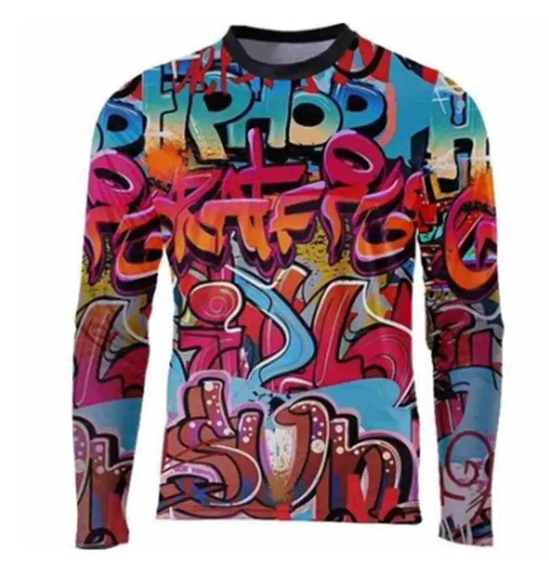 Men's Downhill Jerseys Mountain Bike Shirts Offroad LONG