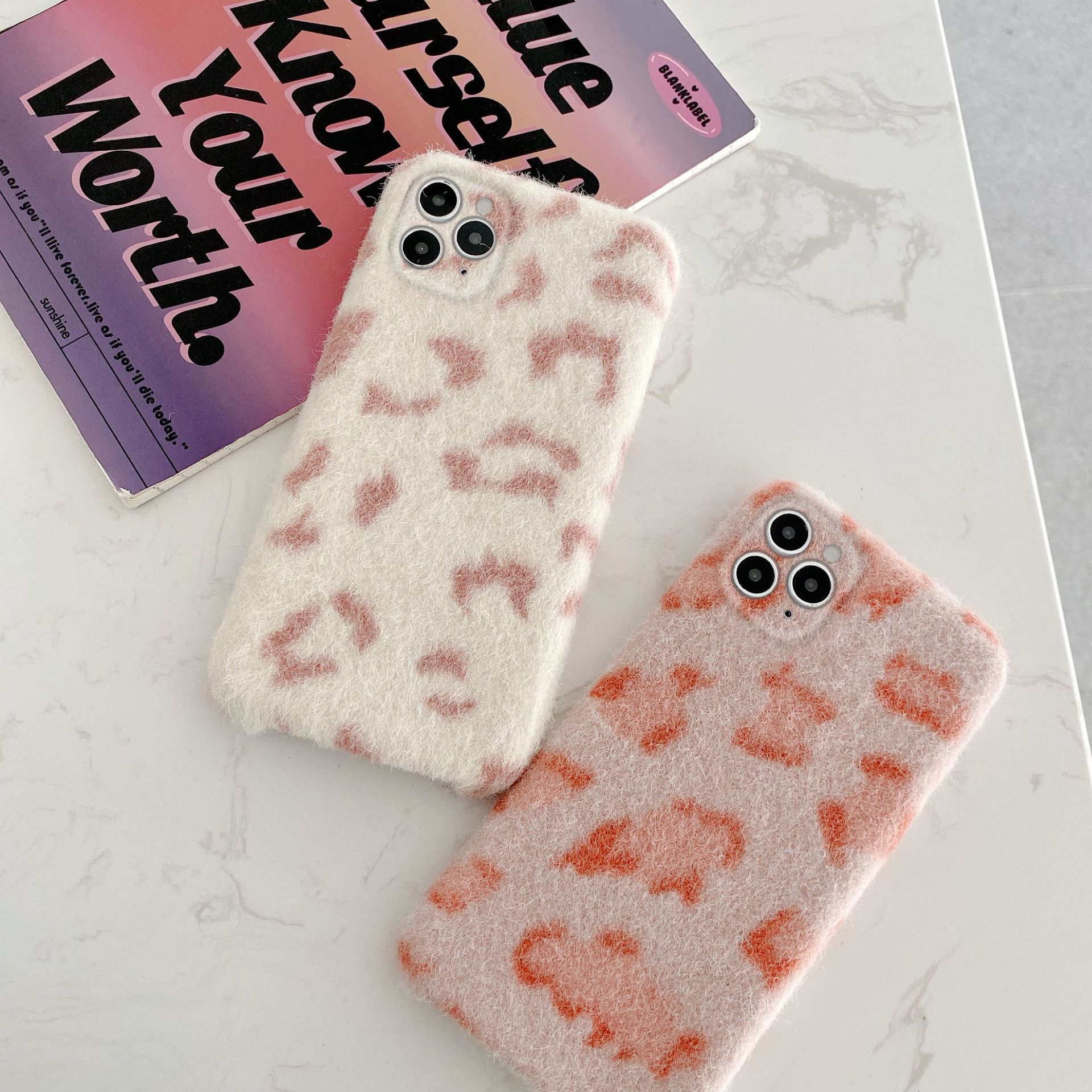 Compatible with Apple , Plush leopard print spermatophore 8plus soft shell - Image 3