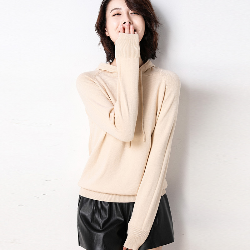 Spring and autumn hooded sweater women pullover