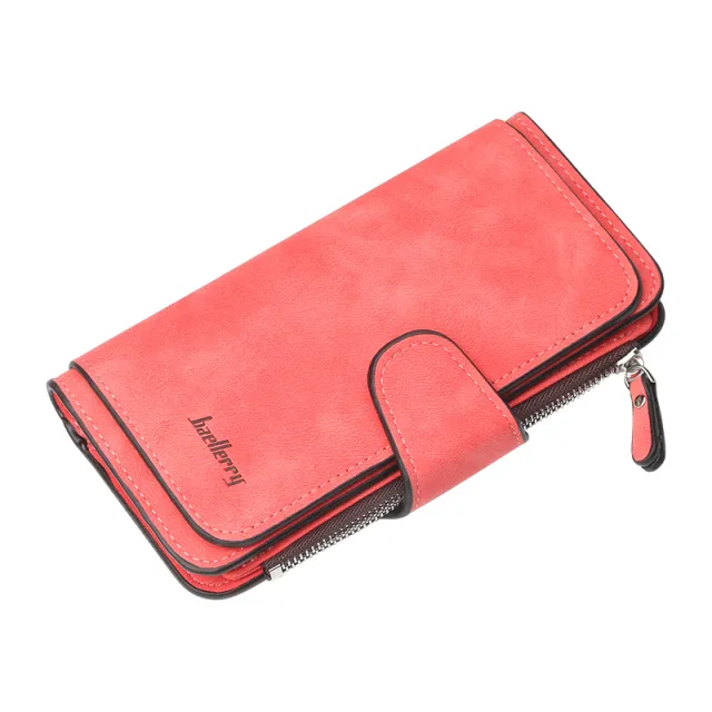 Long buckle ladies wallet clutch Red - Shop at LoveMi
