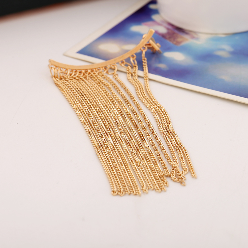 Exaggerated tassel ear clip