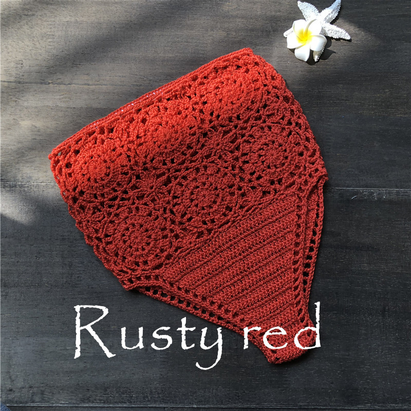 Woven cutout swimsuit shorts Red - Shop at LoveMi